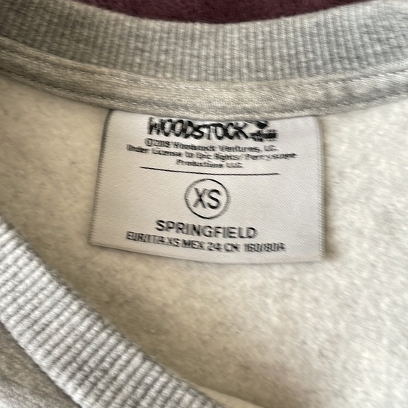 Cute Grey Woodstock Crewneck Sweater Size XS with measurements - Picture 3 of 6